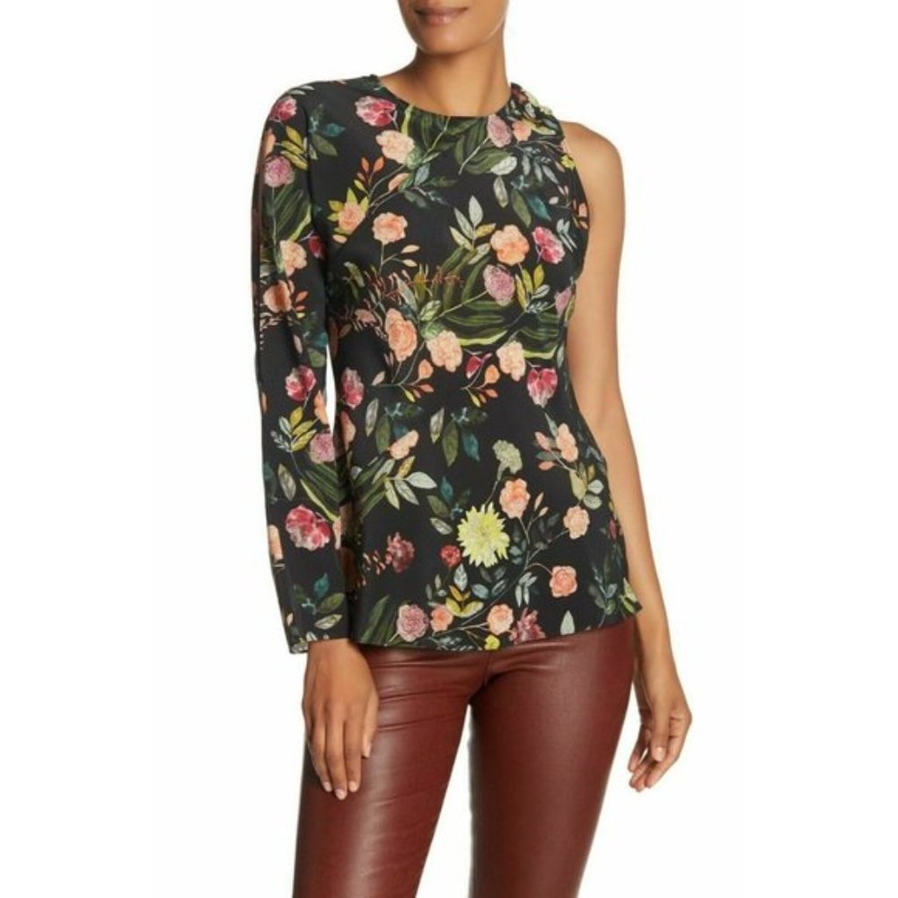 THEORY one-sleeve blouse.